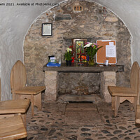Buy canvas prints of Inside St Trillos Chapel by Frank Irwin