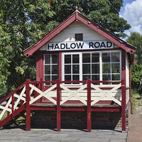 Buy canvas prints of Hadlow Road signal box by Frank Irwin
