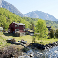 Buy canvas prints of Picturesque Norwegian Fjords by Frank Irwin