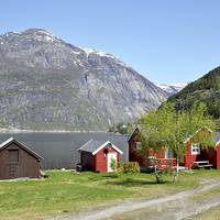Buy canvas prints of Picturesque scenery in the Fjords by Frank Irwin
