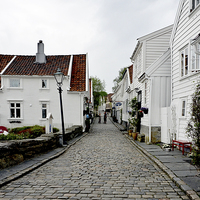 Buy canvas prints of Interesting old town - Stavanger by Frank Irwin