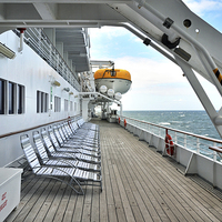 Buy canvas prints of Port side mid-level sun deck by Frank Irwin