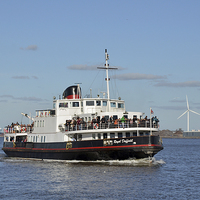 Buy canvas prints of River Mersey ferryboat Royal Daffodil by Frank Irwin
