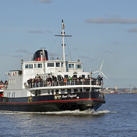 Buy canvas prints of The Mersey Ferry Royal Daffodil by Frank Irwin