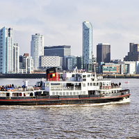 Buy canvas prints of The Mersey Ferry Royal Iris by Frank Irwin