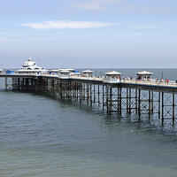 Buy canvas prints of The famous Victorian  Llandudno Pier by Frank Irwin