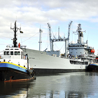Buy canvas prints of Royal Fleet Auxiliary Gold Rover by Frank Irwin