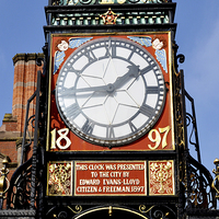 Buy canvas prints of Chester Citys Eastgate Clock by Frank Irwin