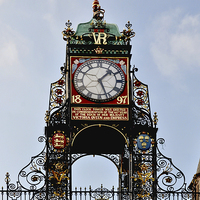 Buy canvas prints of Eastgate (Chester) Clock by Frank Irwin