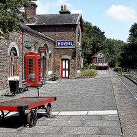 Buy canvas prints of Artistic work of Hadlow Road Station by Frank Irwin