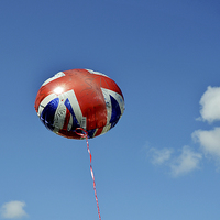 Buy canvas prints of Jubilee balloon rising high by Frank Irwin