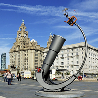Buy canvas prints of Liverpools Pier Head, Waterfront. by Frank Irwin