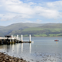 Buy canvas prints of Beaumaris Town, a harbour by Frank Irwin