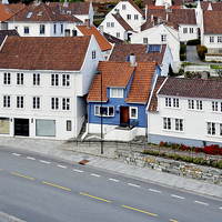 Buy canvas prints of Stavanger (Norway) Old Town by Frank Irwin