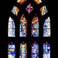 Buy canvas prints of Stained glass window in St Magnus cathedral by Frank Irwin