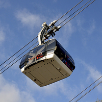 Buy canvas prints of AN overhead cable car by Frank Irwin