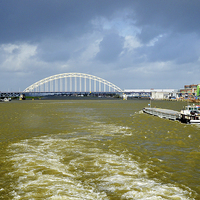 Buy canvas prints of One of the many Rhine bridges. by Frank Irwin