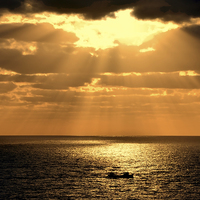Buy canvas prints of Sunrise in Gran Canaria, Canary Islands by Frank Irwin