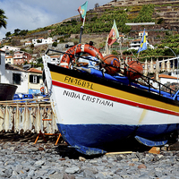 Buy canvas prints of The fishing village of Ponta do Sol, Madeira by Frank Irwin