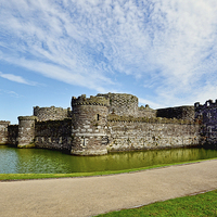 Buy canvas prints of Beaumaris castle, Anglesey, N. Wales by Frank Irwin