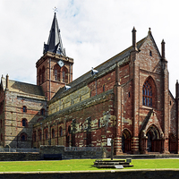 Buy canvas prints of St Magnus Cathedral, Kirkwall by Frank Irwin