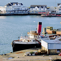 Buy canvas prints of The area alongside the P&O Cruise terminal by Frank Irwin