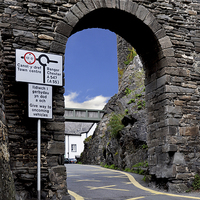 Buy canvas prints of An archway in Conway, North Wales by Frank Irwin