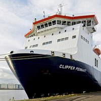 Buy canvas prints of MS Clipper Pennant -a Ro-Ro car ferry by Frank Irwin