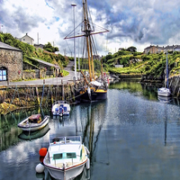 Buy canvas prints of The Inner Amlwych Harbour by Frank Irwin