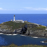 Buy canvas prints of South Stack Island & lighthouse, Anglesey by Frank Irwin