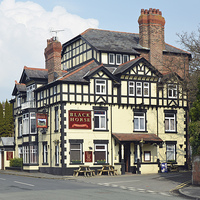 Buy canvas prints of The Black Horse in Lower Heswall by Frank Irwin