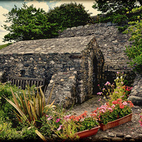 Buy canvas prints of The Holy Well and Chapel of St Trillo by Frank Irwin