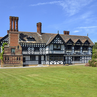 Buy canvas prints of Hillbark, a large country house in Wirral. by Frank Irwin