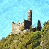 Buy canvas prints of Burg Maus artistically produced by Frank Irwin