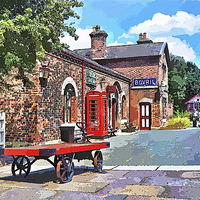 Buy canvas prints of Hadlow Road Station artistically produced by Frank Irwin