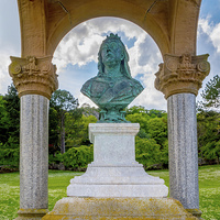 Buy canvas prints of The Queen Victoria Monument in Happy Valley by Frank Irwin