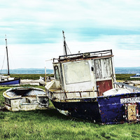 Buy canvas prints of abandoned and worse for wear boats by Frank Irwin