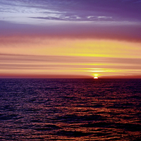 Buy canvas prints of  North Sea sunset by Frank Irwin
