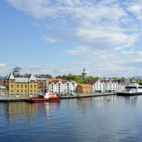 Buy canvas prints of  Stavanger Harbour, Norway by Frank Irwin