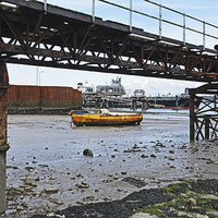 Buy canvas prints of  An old part of Tranmere Oil Terminal  by Frank Irwin