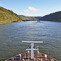 Buy canvas prints of  Cruising along the River Rhine by Frank Irwin