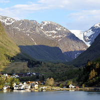Buy canvas prints of  The Norwegian Fjords in Autumn by Frank Irwin