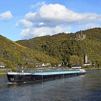 Buy canvas prints of  River boats of the Rhine artistically done by Frank Irwin
