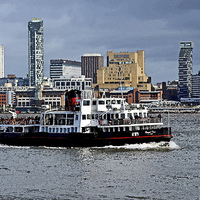 Buy canvas prints of  Mersey Ferry Royal Iris as an oil painting by Frank Irwin