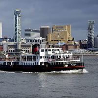 Buy canvas prints of  Mersey Ferry Royal Iris on the River Mersey by Frank Irwin
