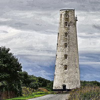 Buy canvas prints of  Artistic work of Leasowe Lighthouse by Frank Irwin