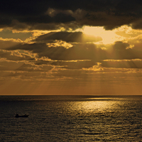 Buy canvas prints of  Beautiful Sunrise in Gran Canaria by Frank Irwin