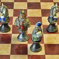 Buy canvas prints of  A Few Chess Pieces on a chess board by Frank Irwin