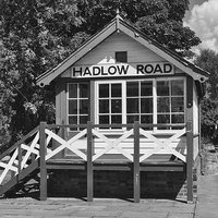 Buy canvas prints of Signal Box, Hadlow Road Station, Wirral by Frank Irwin