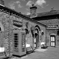 Buy canvas prints of  Hadlow Road Station, Wirral by Frank Irwin